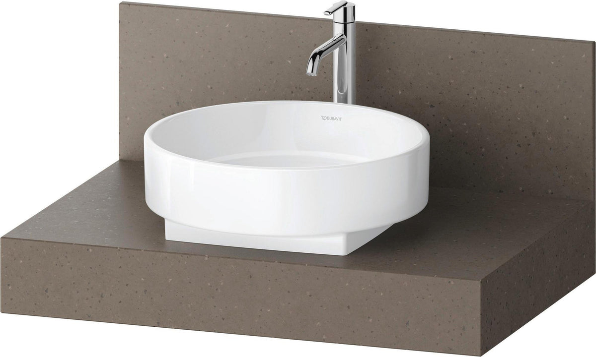 DURAVIT Balcoon Konsole 800x370x550 mm mit mittigem Ausschnitt, Lava Struktur – Badmöbel-Konsole