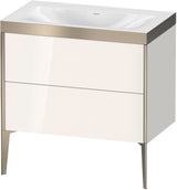 DURAVIT XViu c-bonded Waschtischset bodenstehend 800 mm mit 2 Auszügen und Push-Open