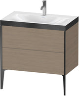 Duravit XViu c-bonded Waschtischset bodenstehend 800 mm mit 2 Auszügen, Push-Open und Soft-Close