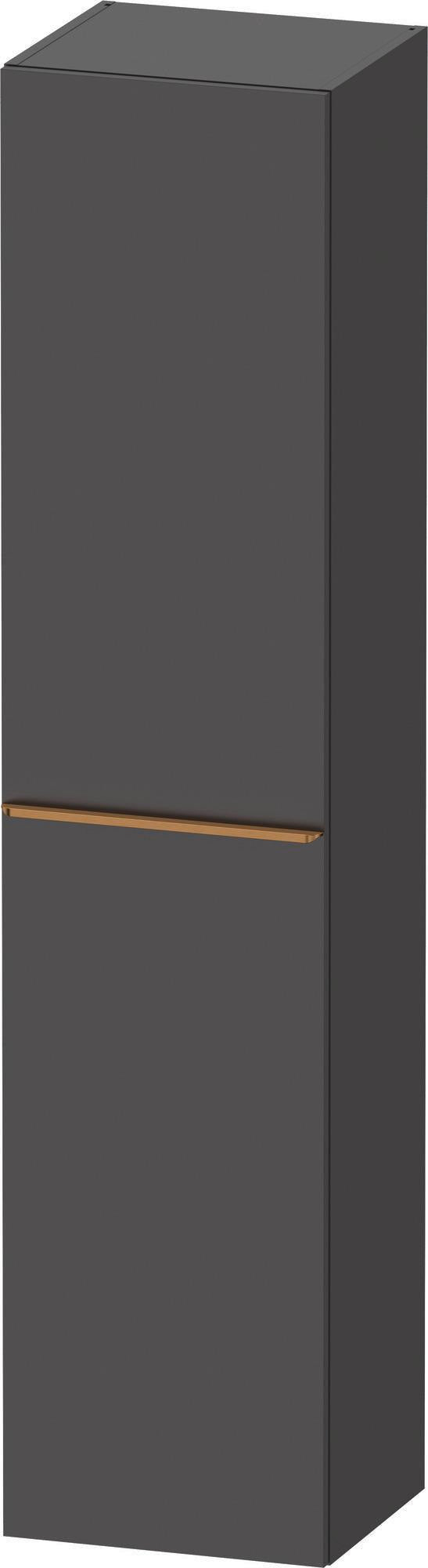 DURAVIT D-Neo Hochschrank 400x360x1760 mm, 1 Tür links, Eiche Schwarz – Matt, Soft-Close