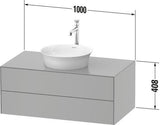 DURAVIT White Tulip Waschtischunterbau wandhängend 1000 mm, 2 Schubkästen, Weiß Seidenmatt