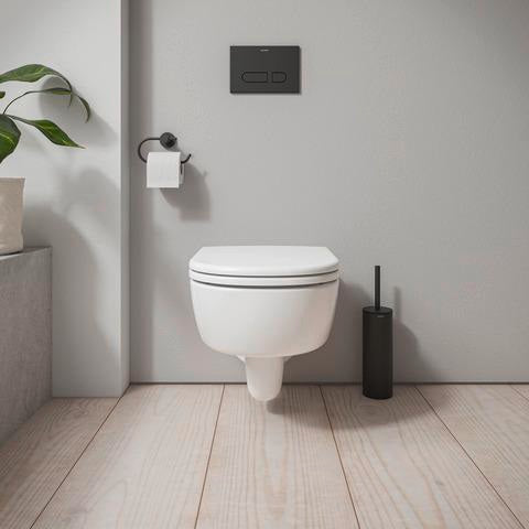 DURAVIT D-Code WC-Sitz weiß mit Deckel, Duroplast, Edelstahlscharniere, Diebstahlsicherung