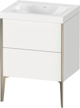 DURAVIT XViu c-bonded Waschtischunterbauset 600x480x610mm mit 2 Auszügen, weiß seidenmatt