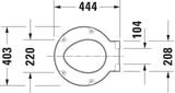 DURAVIT WC-Sitz Starck 1 mit SoftClose Absenkautomatik, weiß, Duroplast, abnehmbar