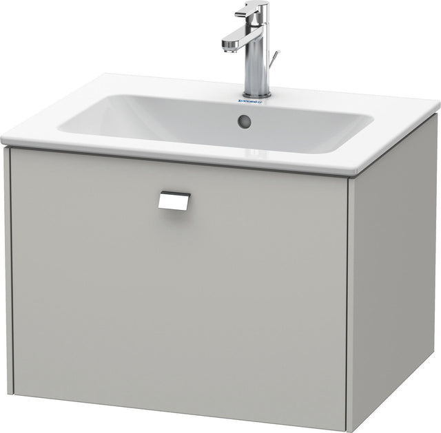 Duravit Brioso Waschtischunterbau 620 mm betongrau matt mit 1 Auszug und Soft-Close