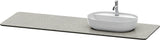 DURAVIT Luv Quarzsteinkonsole 1783 mm mit 1 Ausschnitt – Sand Struktur, Wandmontage