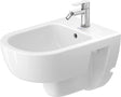 DURAVIT D-Code Wand Bidet 540 mm Weiß mit Überlauf und Hahnlochbank