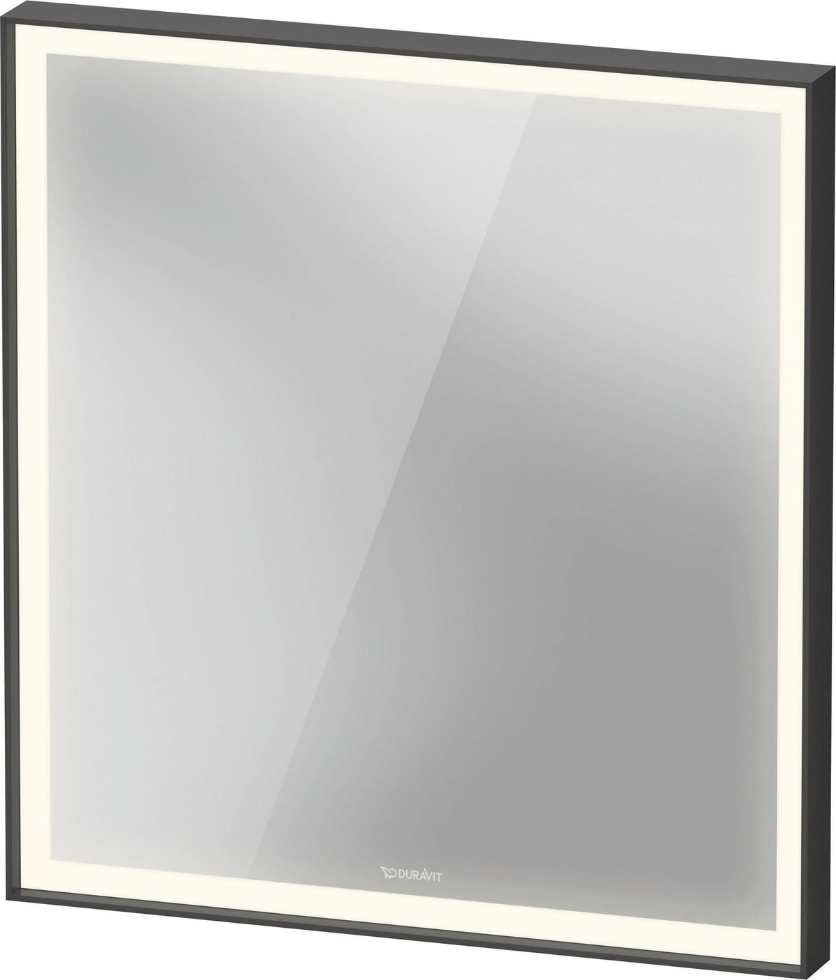 DURAVIT L-Cube Lichtspiegel 650x700mm mit Sensor, LED-Beleuchtung, Spiegelheizung & Kondensschutz, Weiß