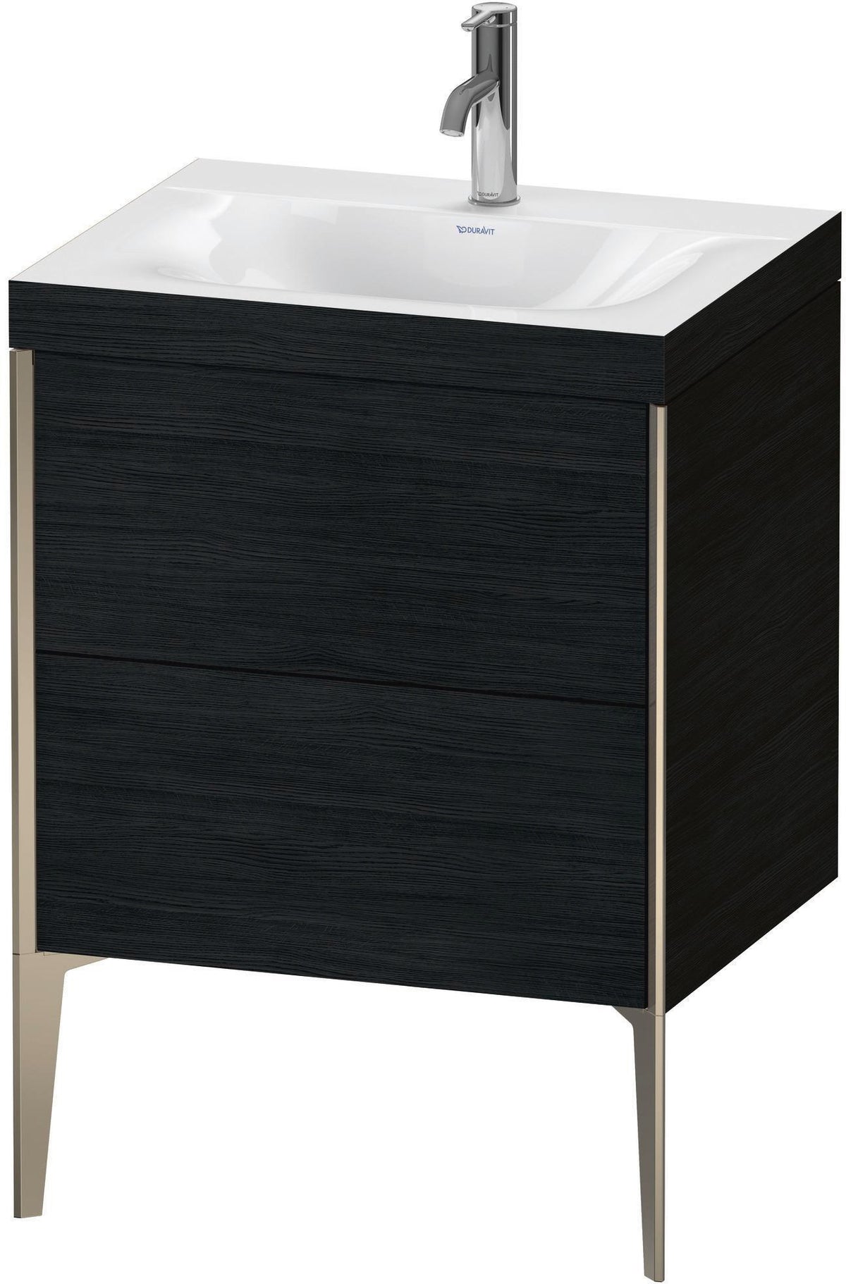 DURAVIT XViu c-bonded Waschtischunterbauset 610x600x480mm Eiche mit 2 Auszügen