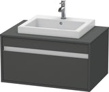 Duravit Ketho Waschtischunterbau 800 mm wandhängend, 1 Auszug, weiß matt – für Einbauwaschtisch