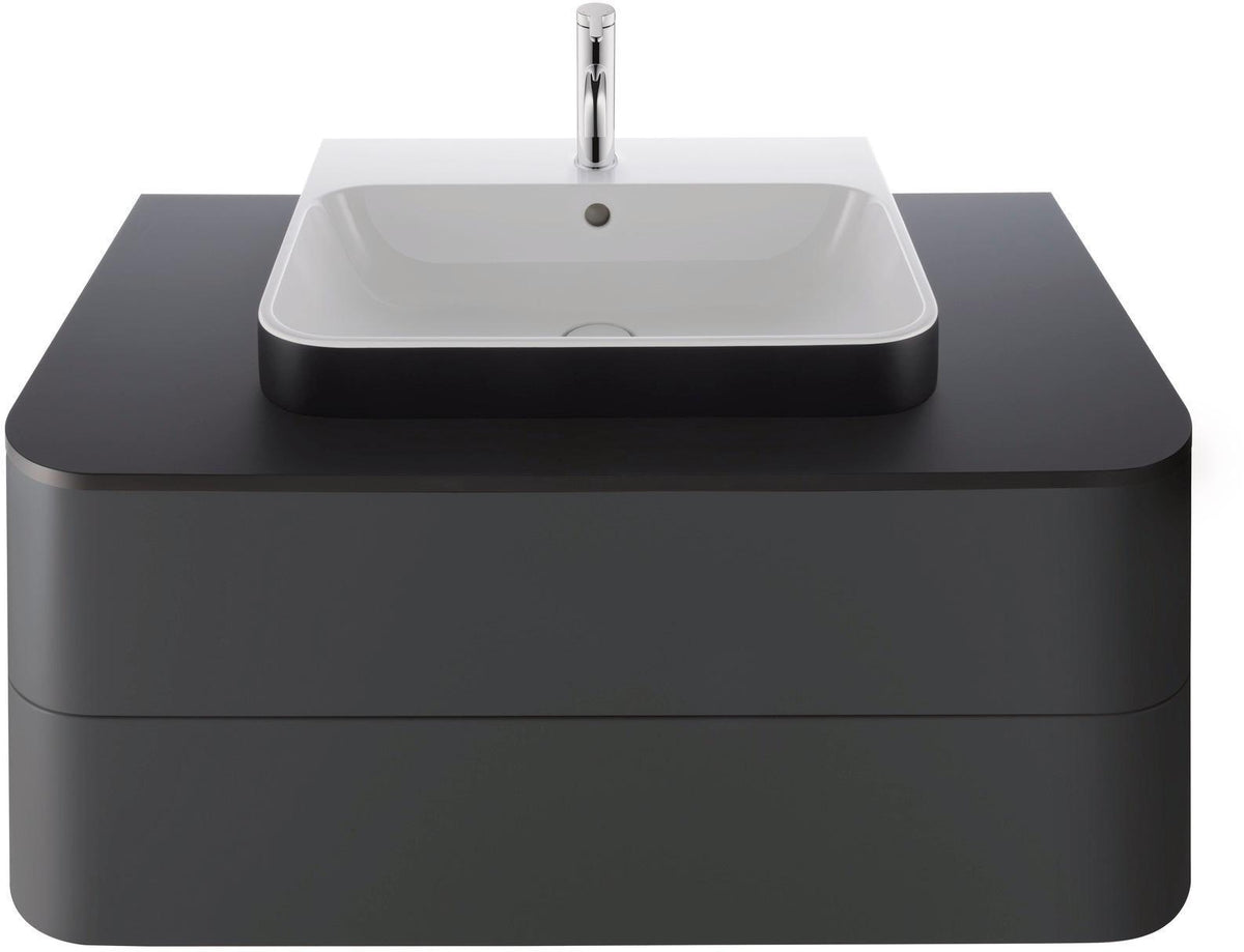 Duravit Happy D.2 Konsolenwaschtischunterbau 1000 mm Taupe Supermatt mit Tip-on und Soft-Close