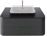 Duravit Happy D.2 Konsolenwaschtischunterbau 1000 mm Taupe Supermatt mit Tip-on und Soft-Close