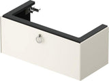 Duravit White Tulip Waschtischunterbau 984 mm Eiche Mitte mit LED-Beleuchtung von Philippe Starck