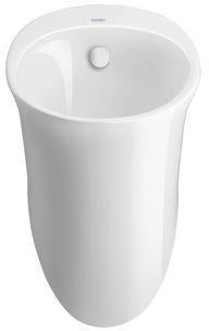 DURAVIT Urinal White Tulip von Philippe Starck – spülrandlos, mit Spüldüse & Fliege, weiß
