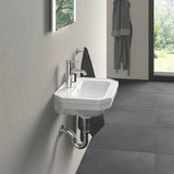 DURAVIT Handwaschbecken Serie 1930 500 mm mit Überlauf, 1 Hahnloch, weiß WonderGliss
