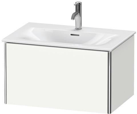 Duravit XSQUARE Waschtischunterbau 710 mm weiß matt – 1 Auszug, wandhängend, für Viu