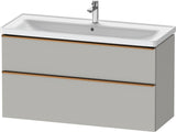DURAVIT D-Neo Waschtischunterbau 1184 mm Eiche Schwarz mit Bronze Griff