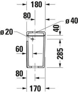 Duravit Spülkasten D-Neo in Weiß mit WonderGliss und Dual-Flush 3/6 L