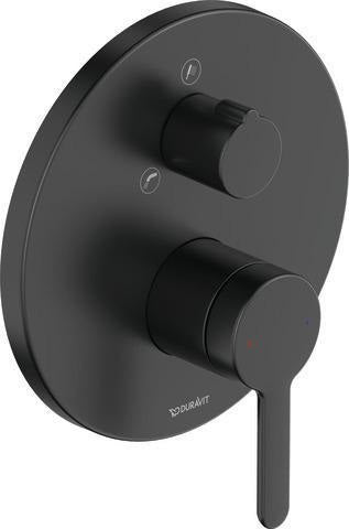 DURAVIT C.1 Einhebel-Wannenmischer Unterputz mit Keramikmischsystem in Schwarz Matt