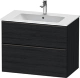 Duravit D-Neo Waschtischunterbau 810 mm betongrau matt mit Soft-Close-Auszug