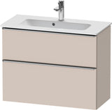 DURAVIT D-Neo Waschtischunterbau 810 mm Eiche Schwarz Bronze, wandhängend, 1 Auszug