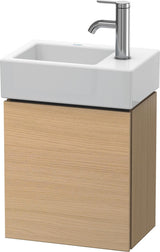 Duravit L-Cube Waschtischunterbau 364 mm betongrau matt, 1 Tür rechts, wandhängend