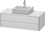Duravit XSquare Waschtischunterbau 1200 mm mit 2 Schubkästen in Steingrau Matt
