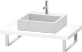 Duravit L-Cube Konsole variabel 550 mm weiß matt – wandhängend, mit Ausschnitt für Waschschüssel
