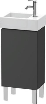 Duravit L-Cube Waschtischunterbau 582x364x241mm betongrau matt, Anschlag links, 1 Tür
