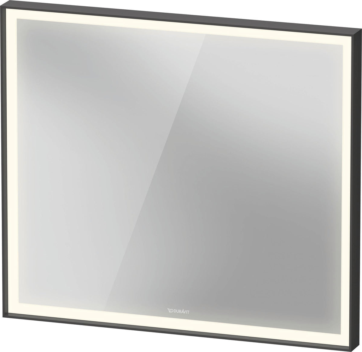 DURAVIT L-Cube Lichtspiegel 650x700mm mit Sensor, LED-Beleuchtung, Spiegelheizung & Kondensschutz, Weiß