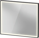 DURAVIT L-Cube Lichtspiegel 650x700mm mit Sensor, LED-Beleuchtung, Spiegelheizung & Kondensschutz, Weiß
