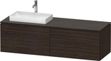 DURAVIT L-Cube Waschtischunterbau 1620 mm Amerikanisch Nussbaum mit Tip-On-Technik