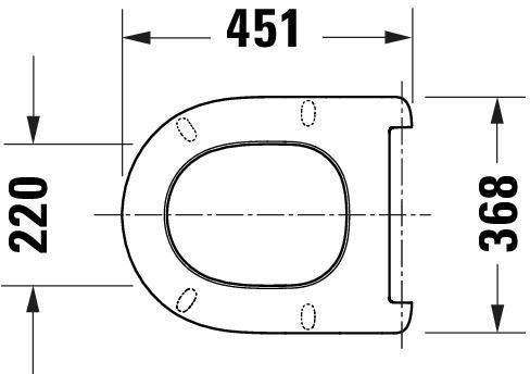 DURAVIT Univavo WC-Sitz D-Form mit Absenkautomatik, abnehmbar, Edelstahl-Scharniere, Weiß