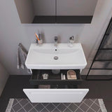 Duravit No.1 Waschtischunterbau 740 mm wandhängend mit 1 Auszug und Soft-Close in Weiß Matt