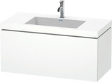 DURAVIT L-Cube Waschtischset 1000x480mm mit Vero Air Möbelwaschtisch, 1 Hahnloch, s-matt