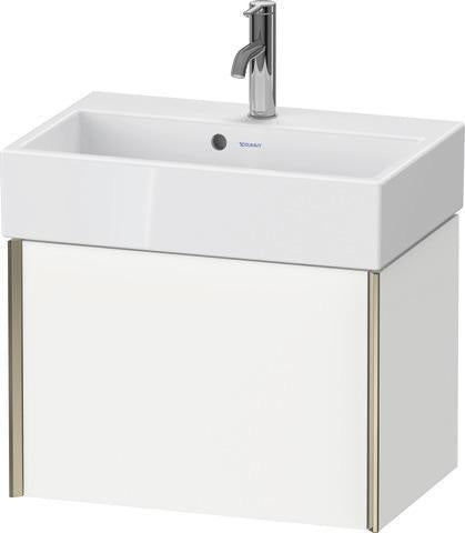 Duravit XViu Waschtischunterbau Compact 397 mm – Wandhängend mit Auszug in Champagner Matt
