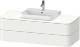 DURAVIT Happy D.2+ Konsolenwaschtischunterbau 1300 mm taupe supermatt mit Tip-On Technik und LED-Innenbeleuchtung