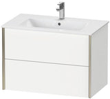 Duravit XVIU Waschtischunterbau 810x560x480mm 2 Schubkästen Parsolglas s-matt