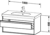 DURAVIT Ketho Waschtischunterbau 1000 mm wandhängend, 2 Schubkästen, weiß matt – für D-Code 034210