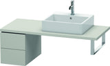 DURAVIT L-Cube Unterschrank 400x320x548mm Weiß Matt mit 2 Schubkästen und Tip-on-Technik
