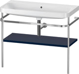 Duravit Happy D.2 c-shaped Waschtischset mit Metallkonsole, 975 mm, Taupe