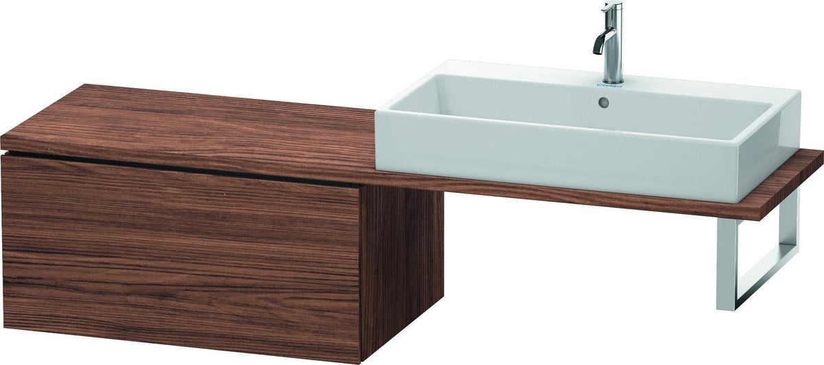 DURAVIT L-Cube Unterschrank für Konsole 820 mm, 1 Auszug, Weiß Matt, Tip-on