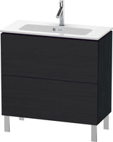 Duravit L-Cube Waschtischunterbau 820 mm, 2 Auszüge, bodenstehend, Weiß Matt