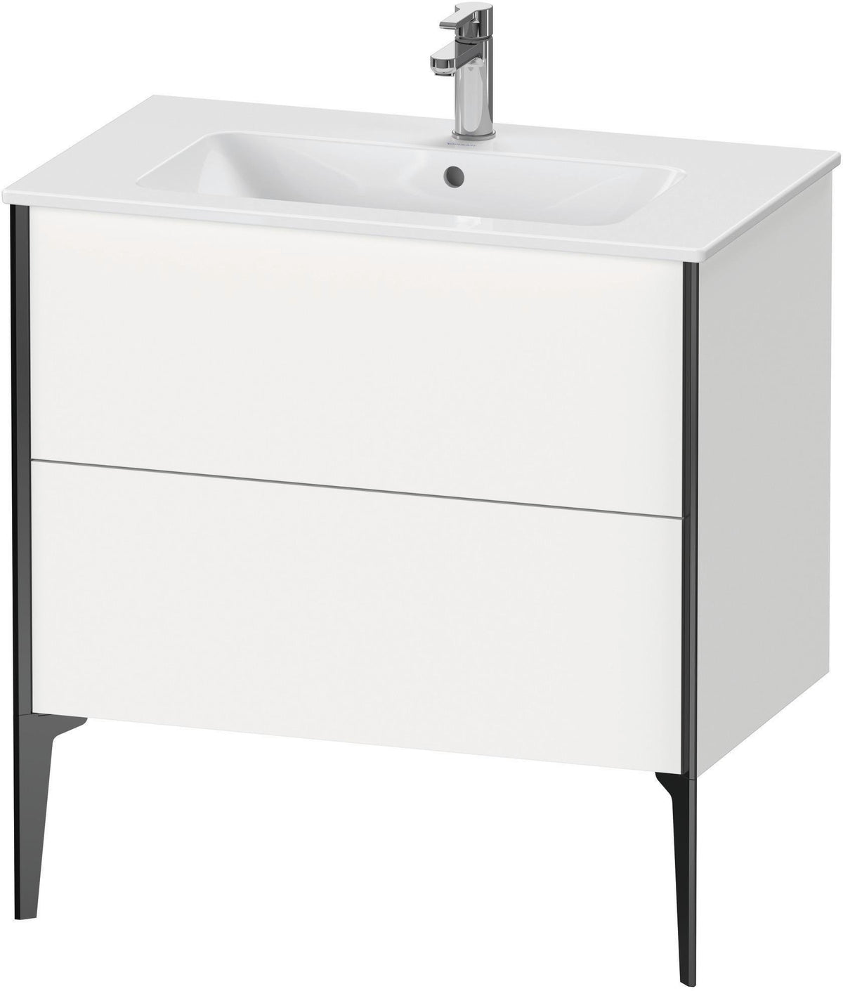 DURAVIT XViu Waschtischunterbau bodenstehend 594x810x480 mm mit 2 Auszügen, weiß matt
