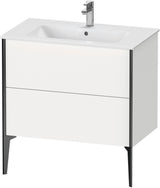 DURAVIT XViu Waschtischunterbau bodenstehend 594x810x480 mm mit 2 Auszügen, weiß matt