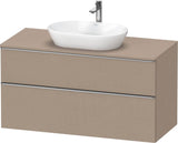 DURAVIT D-Neo Konsolenwaschtischunterbau 1200 mm Eiche Schwarz Matt mit Bronze Griff