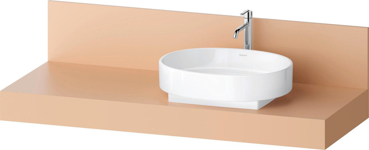 DURAVIT Balcoon Konsole 1400 mm mit Ausschnitt links – Elfenbein Matt