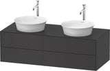 DURAVIT White Tulip Konsolenwaschtischunterbau 1300 mm, 2 Schubkästen, weiß seidenmatt, wandhängend