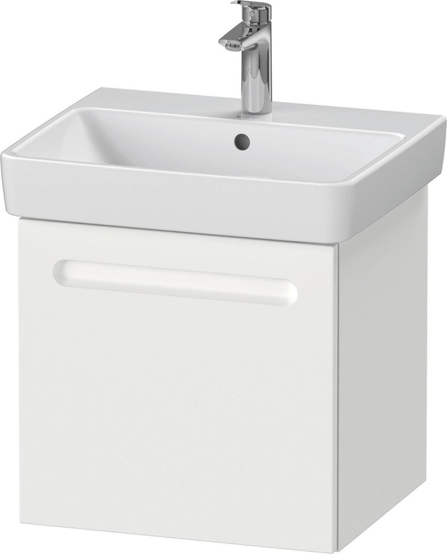 Duravit No.1 Waschtischunterbau wandhängend 490 mm, 1 Auszug, Weiß Matt – mit Soft-Close