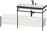 Duravit Waschtischset Happy D.2 Plus 1600x490mm Taupe Supermatt – Einrichtungssystem Ahorn rechts, bodenstehend